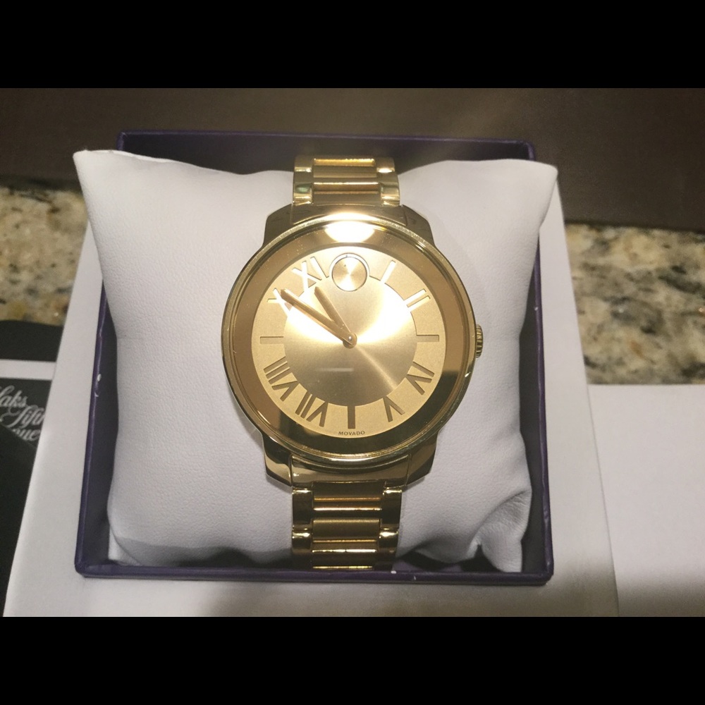 Movado IP Bold Gold watch